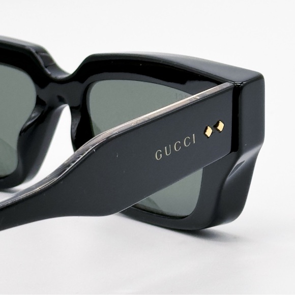 NEW GG1529S 001 GUCCI BLACK SQUARE UNISEX SUNGLASSES GG 1529S 001 GUCCI EYEWEAR - Picture 9 of 9